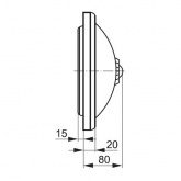 Светильник ИЭК НПО3233Д белый 2х25 патрон Е27 под лампы LED/КЛЛ с датчиком движения