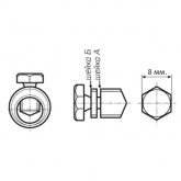 Соединитель болтовой КВТ 2СБ 10/25 со срывными болтами
