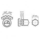 Соединитель болтовой КВТ 4СБЕ 150/240 со срывными болтами