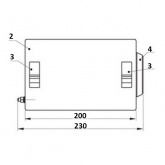 Ящик с понижающим трансформатором ИЭК ЯТП-0,25 220/42-2 36 УХЛ4 IP30
