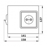 Ящик с понижающим трансформатором ИЭК ЯТП-0,25 380/12-3 36 УХЛ4 IP30