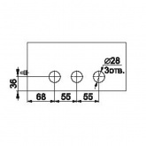 Щиток распределительный ИЭК ОЩВ-3-63-6-0 36 УХЛ4 IP31