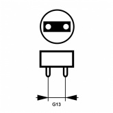 Люминесцентная линейная лампа T8 Osram L 16W/840 4000K PLUS ECO G13 720mm