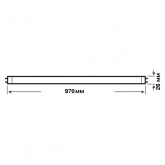 Люминесцентная лампа T8 Osram L 36 W/827-1 PLUS ECO G13, 970 mm