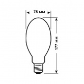 Лампа ртутная ДРВ Osram HWL 160W 225V E27 бездроссельная