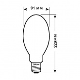 Лампа ртутная ДРВ Osram HWL 250W 225V E40 бездроссельная