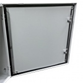 Щит металлический влагозащищенный серый ЩМП IP66, с монтажной платой 600х600х300