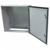 Щит металлический влагозащищенный серый ЩМП IP66, с монтажной платой 600х600х300