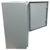 Щит металлический влагозащищенный серый ЩМП IP66, с монтажной платой 600х600х300