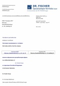 Сертификат дистрибьютора Dr.Fischer 2023