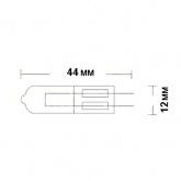 Лампа галогенная HC CL 50W 12V GY6.35 прозрачная