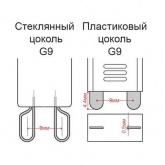 Лампа галогенная HCS FR 40W 220V G9 матовая