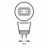 Лампа галогенная Foton MR11 HRS35 50W 220V GU4