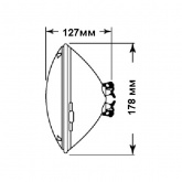 Лампа Sylvania PAR 36 6,4V 30W Disco (H4515) 200h винтовые клеммы (замене GE 24673/4515)