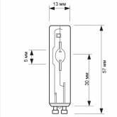 Лампа металлогалогенная Philips CDM-Tm Elite Mini 50W/930 GU6.5 (МГЛ)