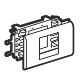Рамка с суппортом DLP Legrand Mosaic на 2 модуля для крышки 85мм