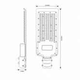 Консольный светодиодный светильник ЭРА SPP-502-0-50K-200 200W 5000K IP65 d48-60mm