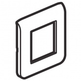 Рамка Legrand Mosaic 2 модуля белая