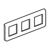 Рамка Legrand Mosaic 3х2 модуля горизонтальная белая