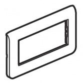 Рамка Legrand Mosaic 4 модуля горизонтальная белая