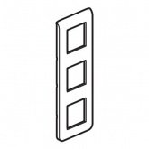 Рамка Legrand Mosaic 3х2 модуля вертикальная белая