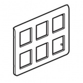 Рамка Legrand Mosaic 2х3х2 модуля белая