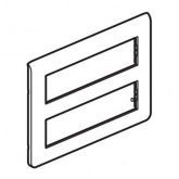 Рамка Legrand Mosaic 2х8 модулей белая