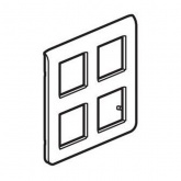 Рамка Legrand Mosaic 2х2х2 модуля белая