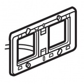 Суппорт Legrand Batibox 4/5 или 2х2 модуля горизонтальный с подсветкой 0,03Вт