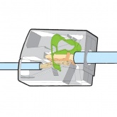 Клеммник WAGO 1+1 (одножильный 1-2,5 мм и многожильный 0,5-2,5 мм) 24-16A Cu/Al [уп. 100шт]