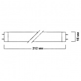 Лампа в ловушки для насекомых Sylvania F11W T5 BL368 G5 L212mm сушка гель-лака-полимер