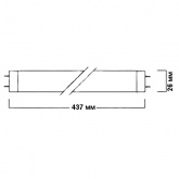 Лампа в ловушки для насекомых в пленке Sylvania F15W T8 BL368 G13 437mm сушка гель-лака-полимер