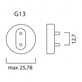 Лампа в ловушки для насекомых в пленке Sylvania F15W T8 BL368 G13 437mm сушка гель-лака-полимер