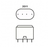 Лампа УФ в ловушки для насекомых Sylvania Lynx-L 18W UVA BL 368 nm 2G11 сушка гель лака