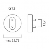 Лампа УФ в ловушки для насекомых Sylvania Lynx-S 11W UVA BL 368 nm G23 сушка гель лака