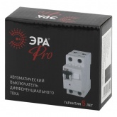 Дифавтомат ЭРА 1П+Н С40А 30мА тип A однофазный электронный 6кА АВДТ-63 (NO-901-92) (дифференциальный автомат, АВДТ)