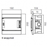 Щиток в нишу ABB Mistral41 6М зеленая дверь без клеммного блока 41A06X12