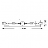 Лампа металлогалогенная Sylvania HSI-TD 70W/NDL RX7s (МГЛ)
