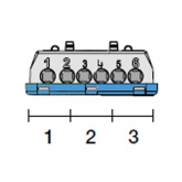 Клеммник винтовой ABB N3x16- 3х6 мм NK/S06