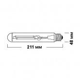 Лампа натриевая Sylvania SHP-TS TwinArc 100W E40 две горелки