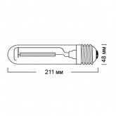 Лампа натриевая высокого давления Sylvania SHP-T 150W E40