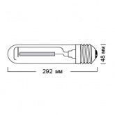 Лампа натриевая высокого давления Sylvania SHP-T 400W E40