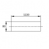Перегородка кабельная DKC огнестойкая 80мм