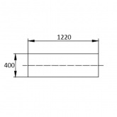 Перегородка кабельная DKC огнестойкая 400мм