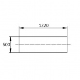 Перегородка кабельная DKC огнестойкая 500мм