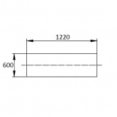 Перегородка кабельная DKC огнестойкая 600мм