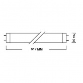 Люминесцентная линейная лампа T5 F13W/54-765 6500K G5 Sylvania