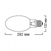 Лампа ртутная Sylvania HSL-BW 400W E40