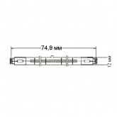 Лампа галогенная линейная BLV 250W 220V R7s 74.9mm