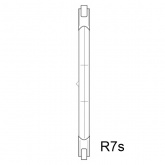 Лампа галогенная линейная BLV 1500W 220V R7s 250.7mm